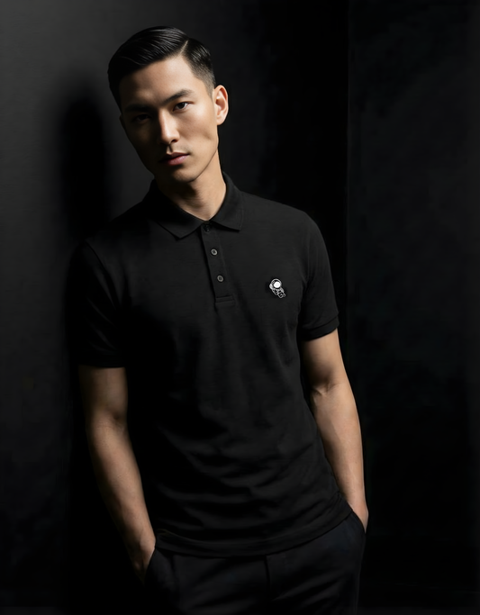 Black Men's Polo T-Shirt