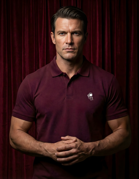 Maroon Men's Polo T-Shirt