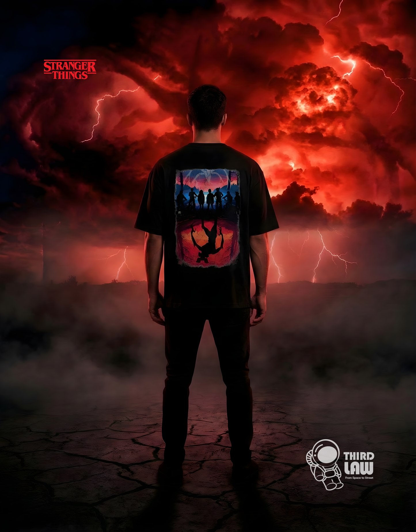 The World Turned Upside Down Unisex Oversized T-Shirt